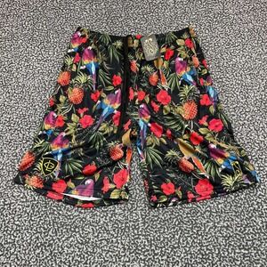 Greg Lutzka‎ Athletic Shorts Men Extra Large 34 Mesh Hawaiian Floral Grassroots